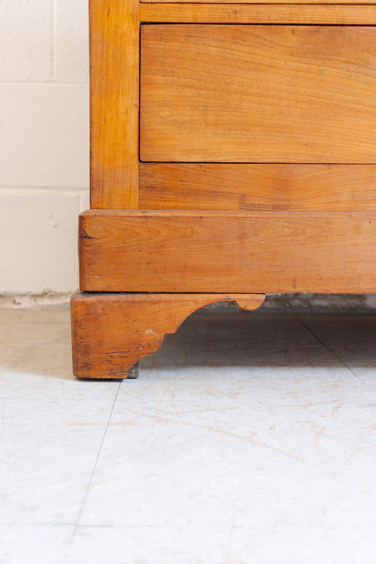 turn of the century French Louis Philippe walnut commode