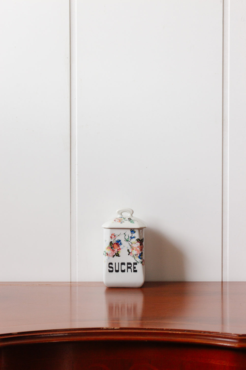 1930s french kitchen "sucre" and "café" cannisters