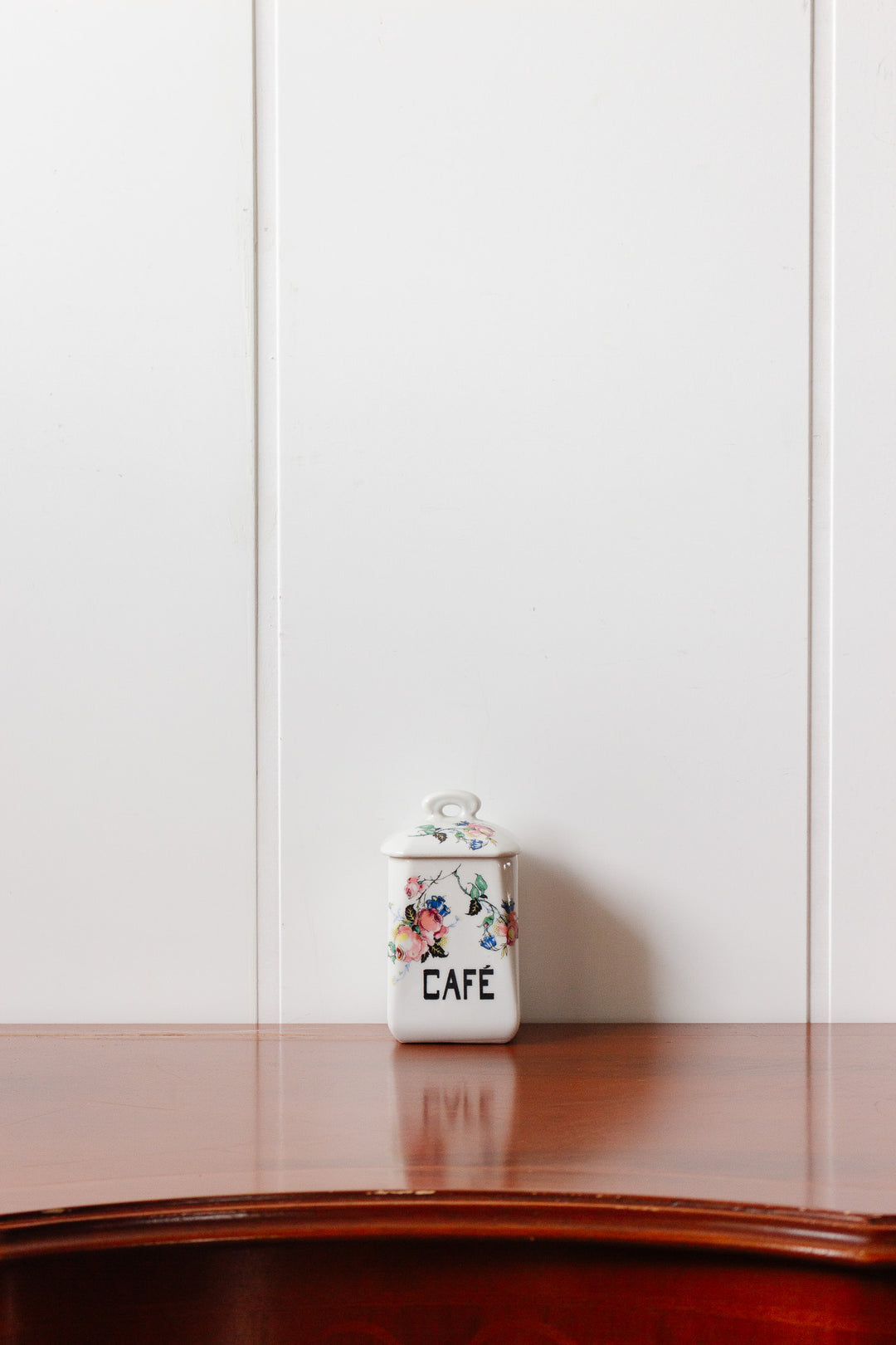 1930s french kitchen "sucre" and "café" cannisters