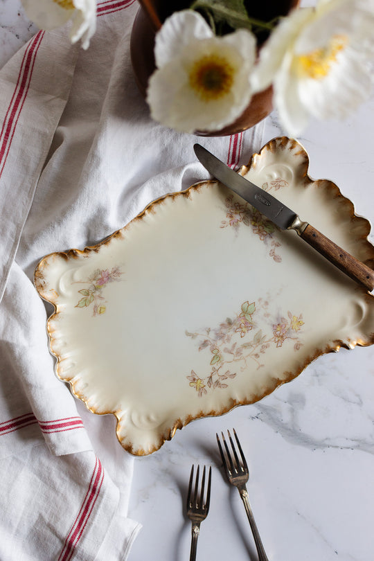 turn of the century hand painted limoges platter