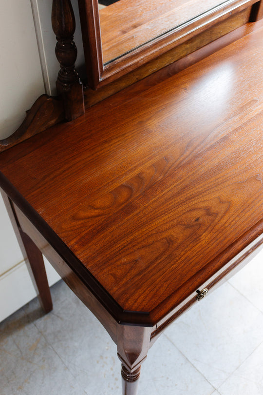 antique victorian dressing table with tilt mirror