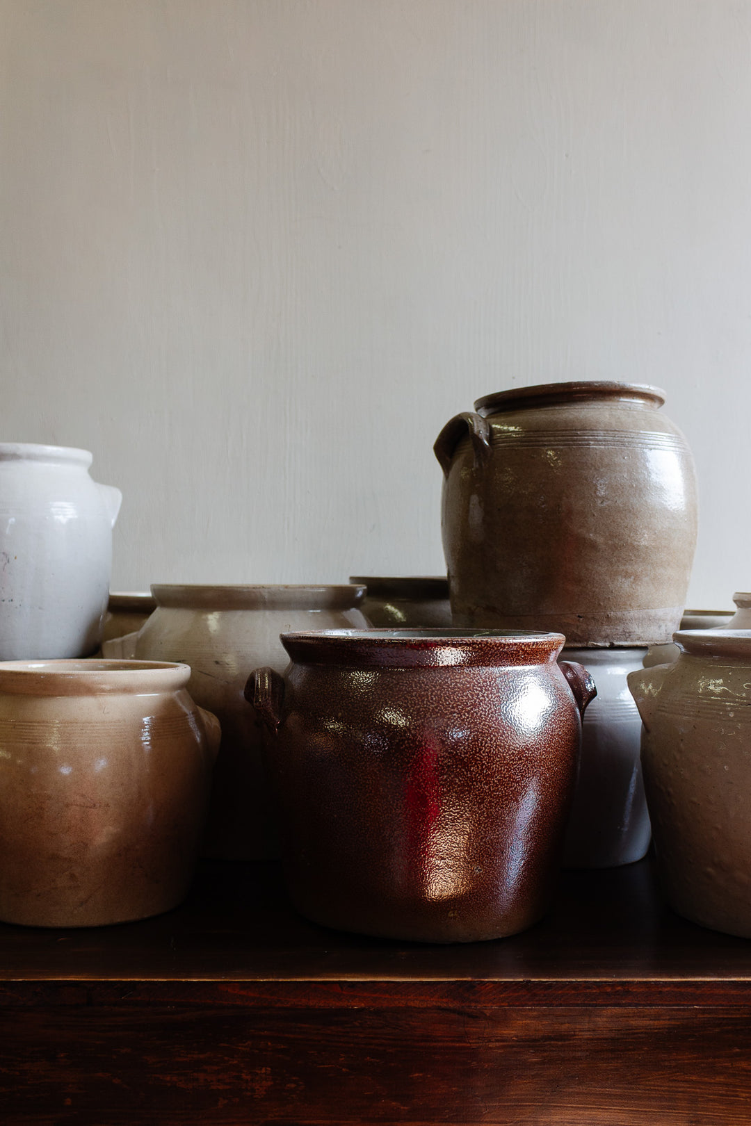 antique french confit pot