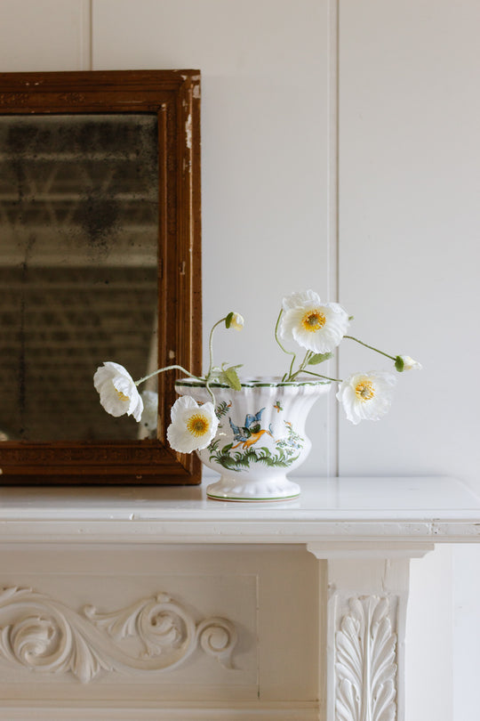 vintage french moustiers  bouquetière