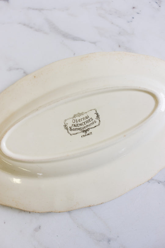 pair of turn of the century french sarreguemines raviers