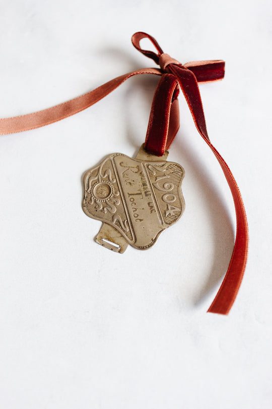 antique french bicycle plates