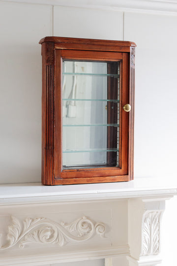 vintage french art deco wooden cabinet