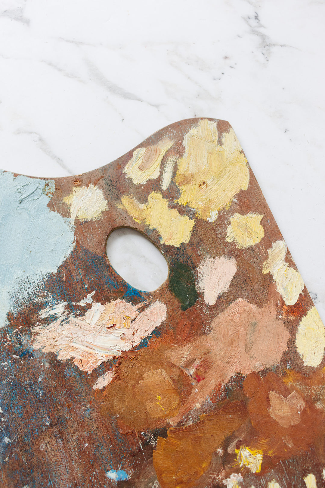 vintage french artist's palette