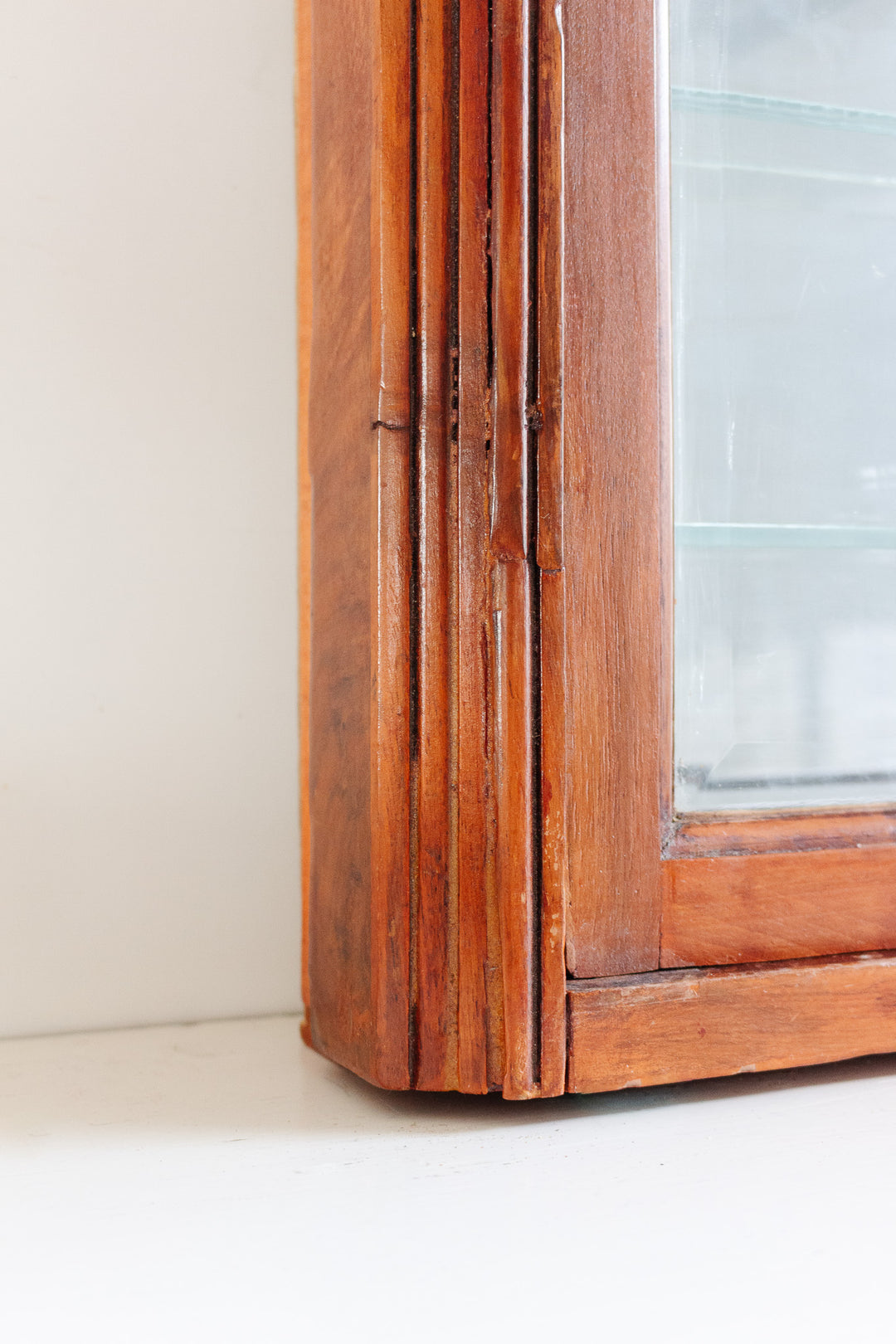 vintage french art deco wooden cabinet