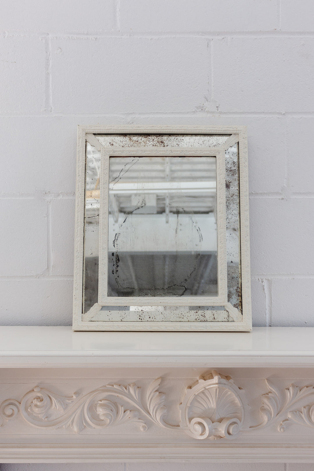 antique french regency repousse mirror