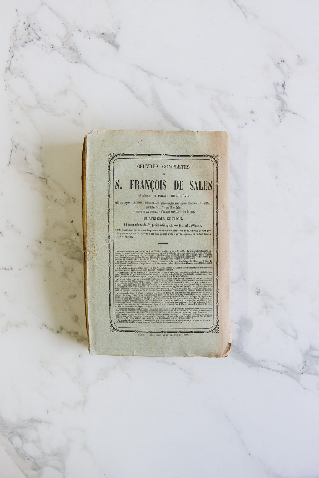 trio of antique french "fluffy page" books