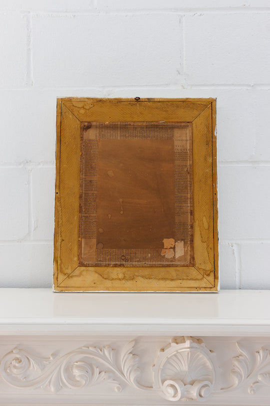 antique french regency repousse mirror