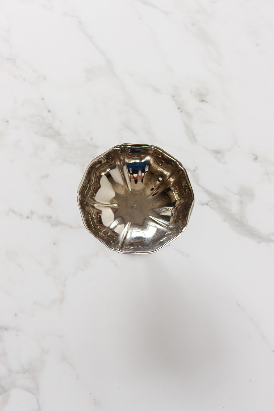 vintage french stainless steel champagne coupes