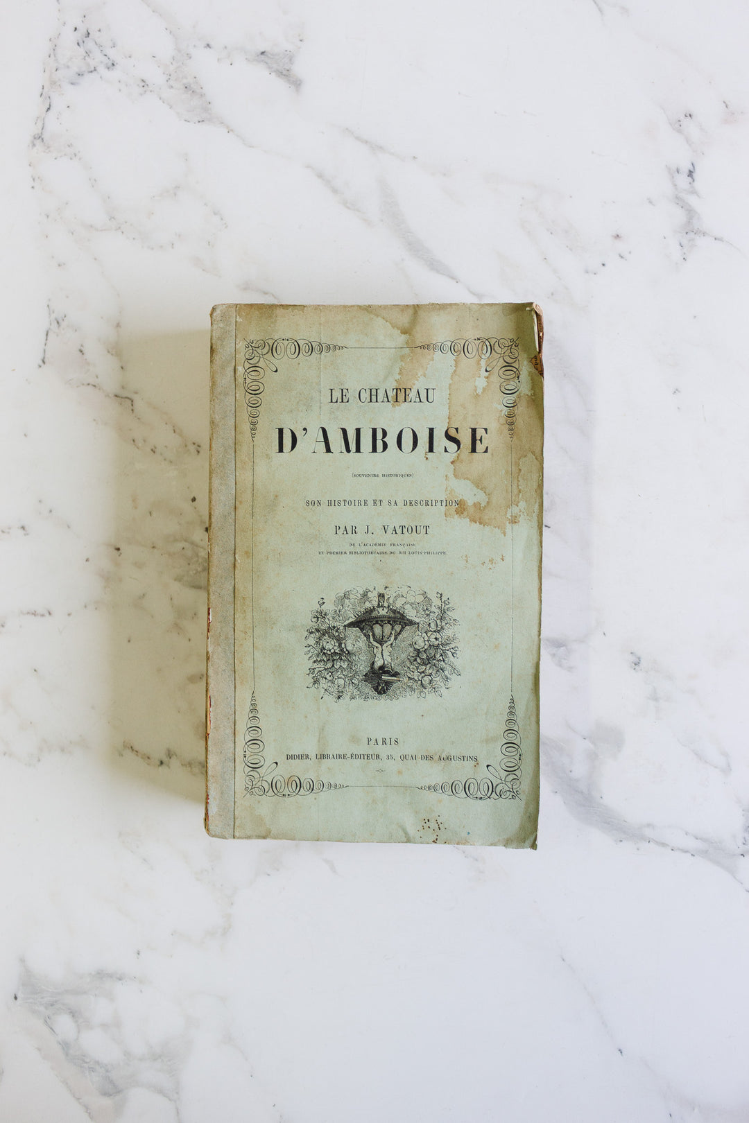 trio of antique french "fluffy page" books