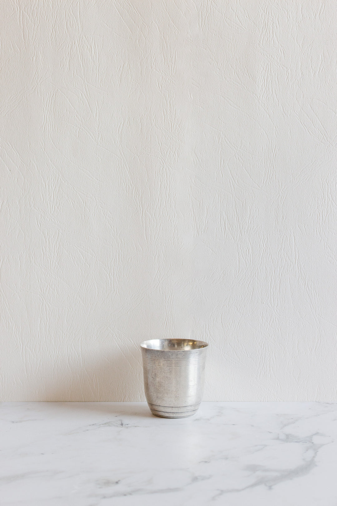 antique french silverplated christening cups