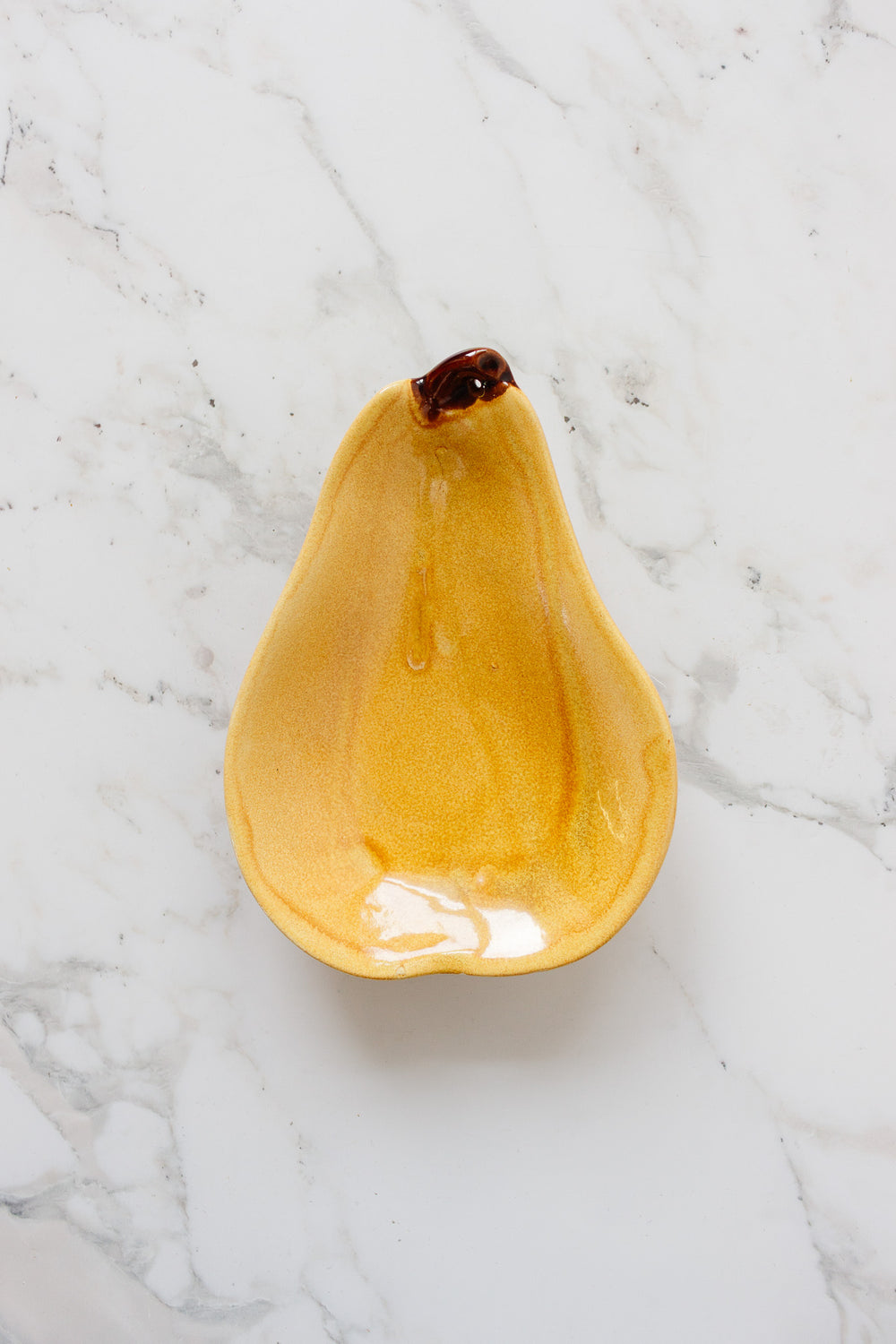 vintage french vallauris pear dish