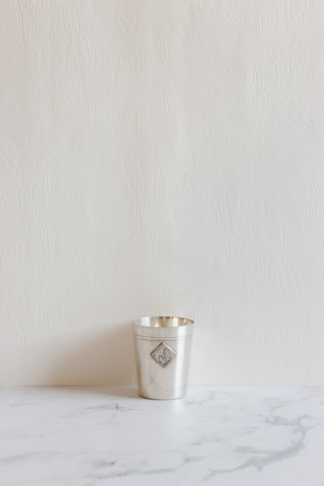 antique french silverplated christening cups