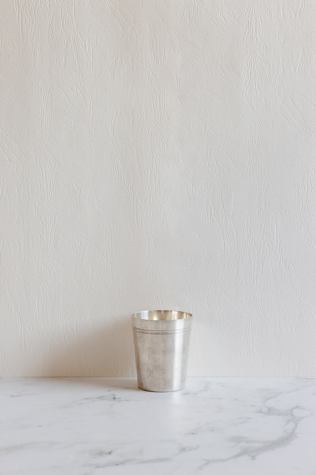 antique french silverplated christening cups