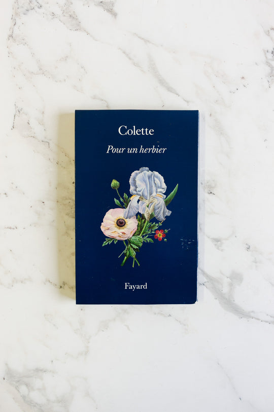 vintage french "pour un herbier" book by colette