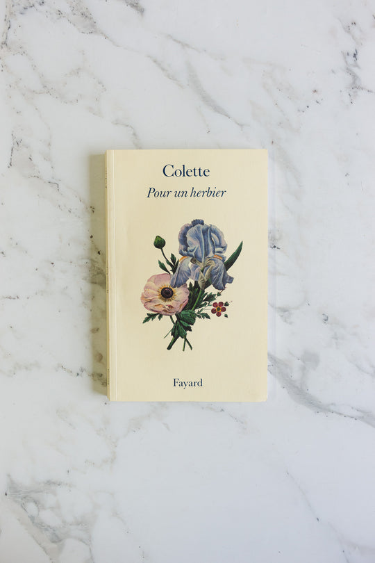 vintage french "pour un herbier" book by colette
