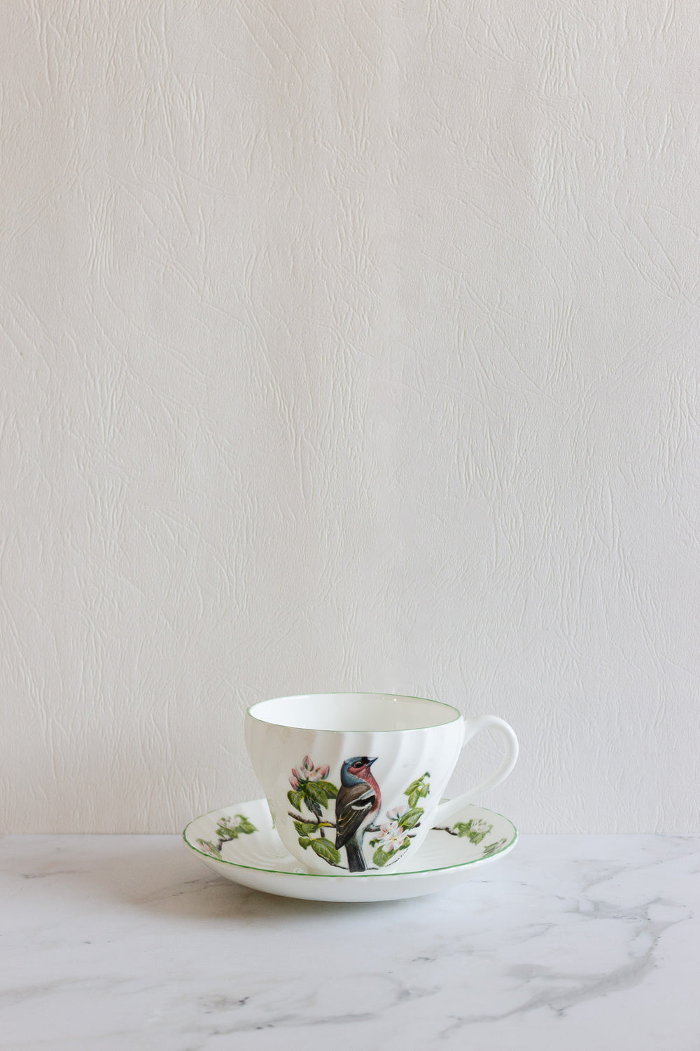 vintage crown staffordshire  teacup and saucer