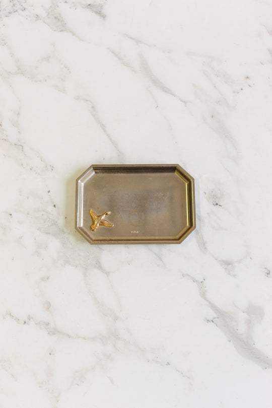 vintage french petite tray with "canard" detail