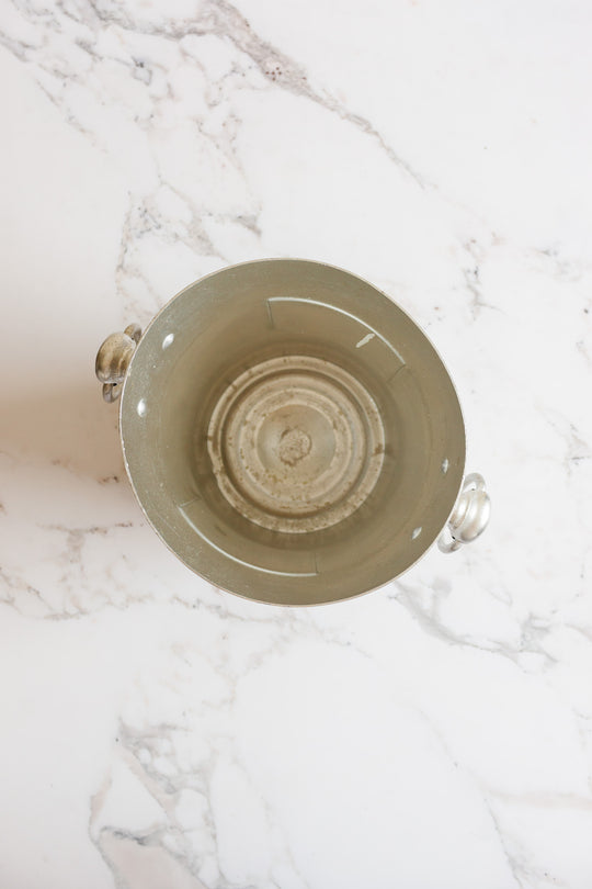 champagne "cordon rouge" vintage french aluminum wine bucket