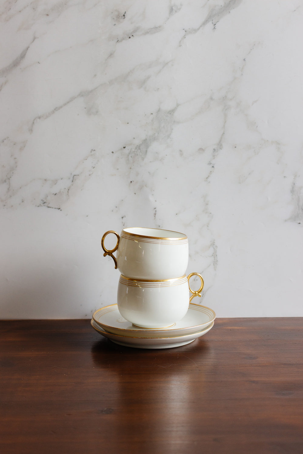 pair of wm. Guérin & co. limoges tea cups