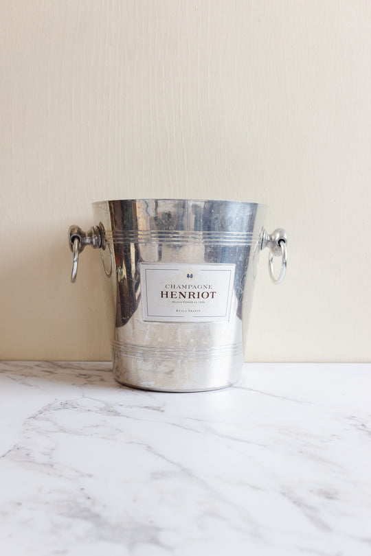 "Henriot" vintage french aluminum champagne bucket