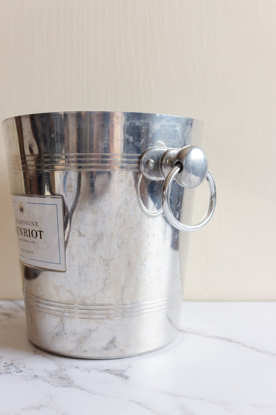 "Henriot" vintage french aluminum champagne bucket