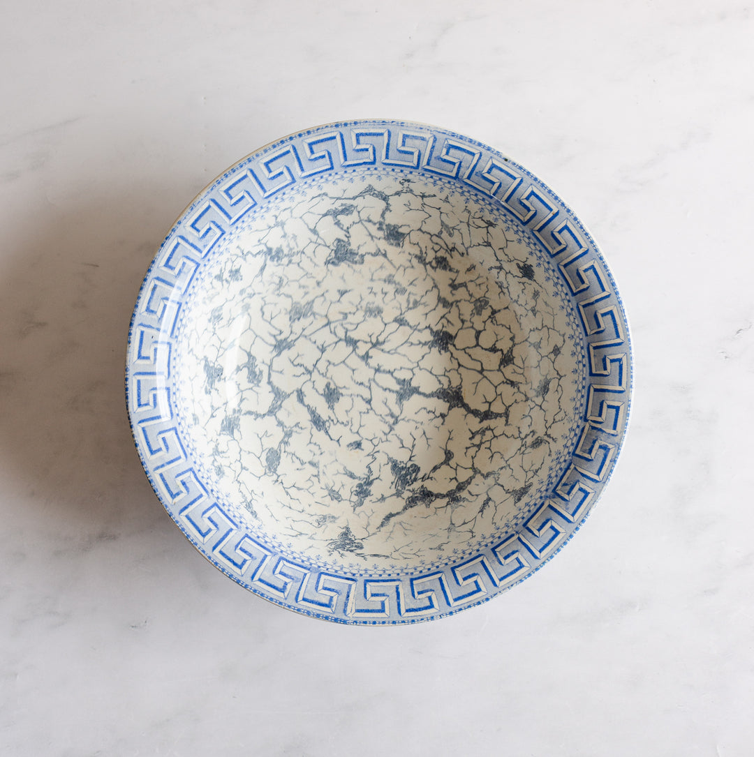 rare turn of the century French Sarreguemines toilette set
