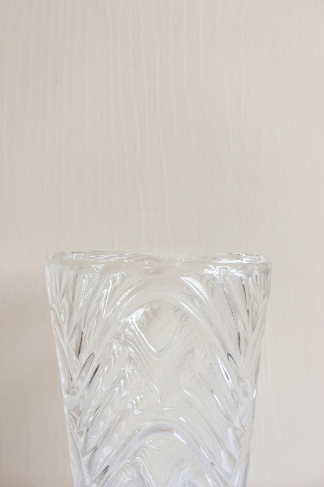 midcentury French glass florist vase