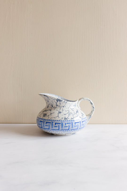 rare turn of the century French Sarreguemines toilette set
