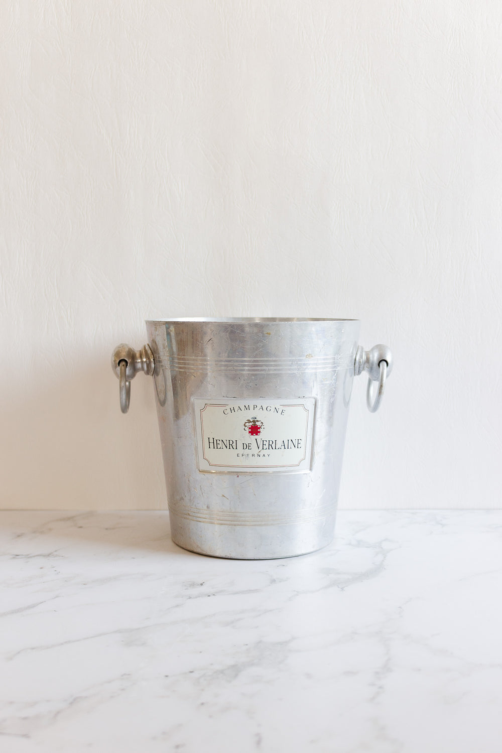 vintage french aluminum champagne bucket