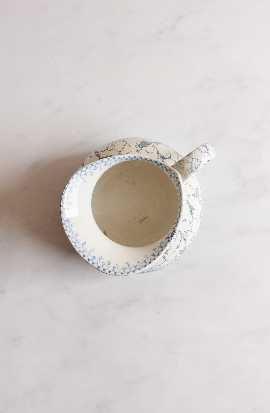 rare turn of the century French Sarreguemines toilette set