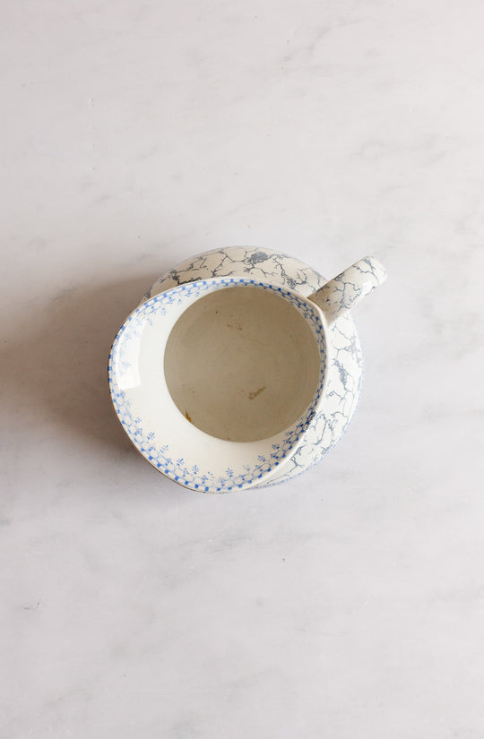 rare turn of the century French Sarreguemines toilette set