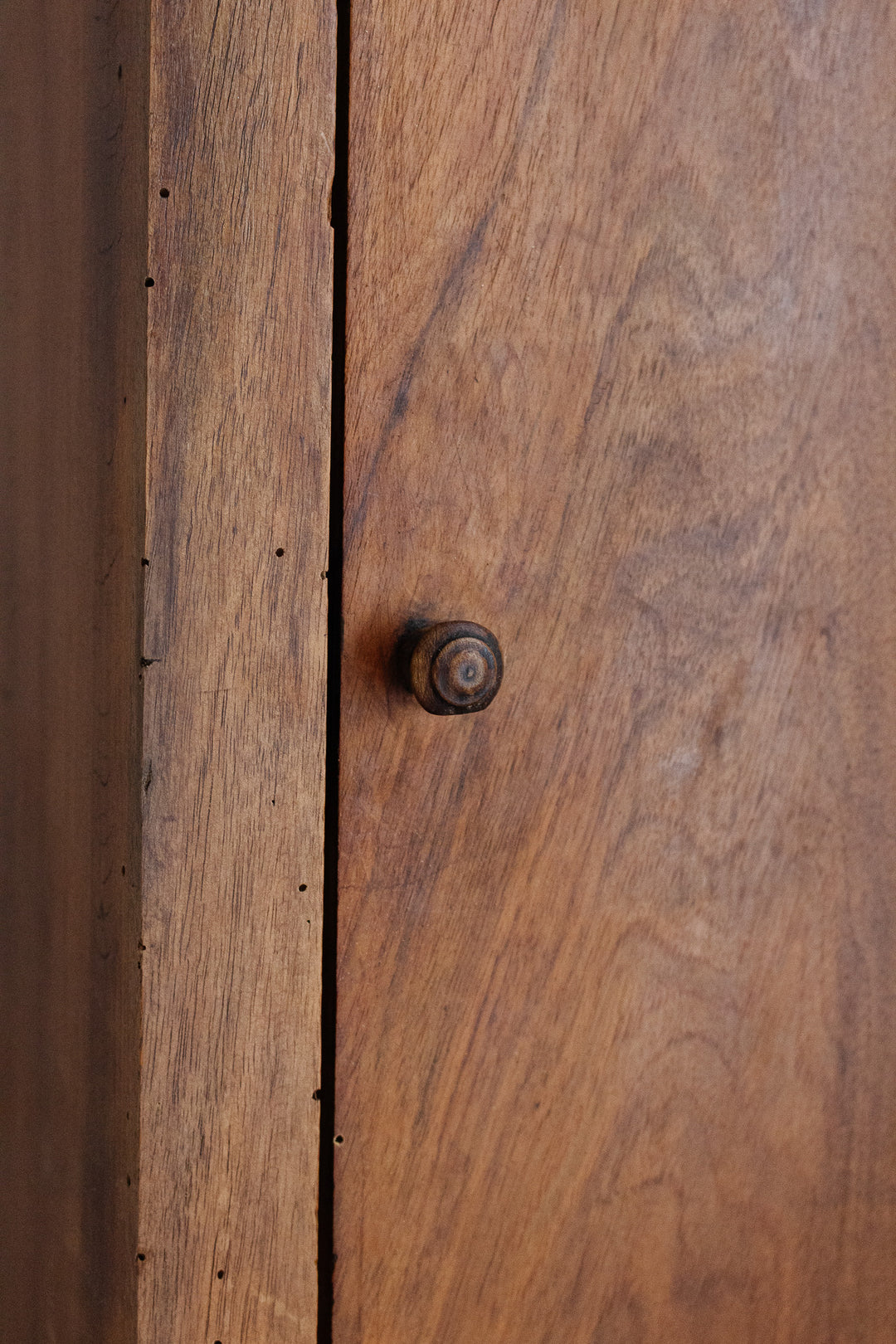 antique french single door chevet with marble top