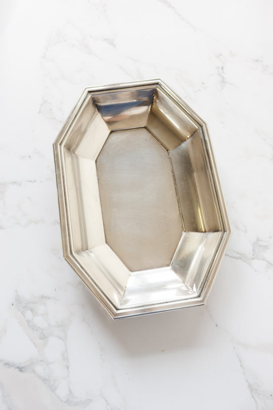 1930s art deco silver tray