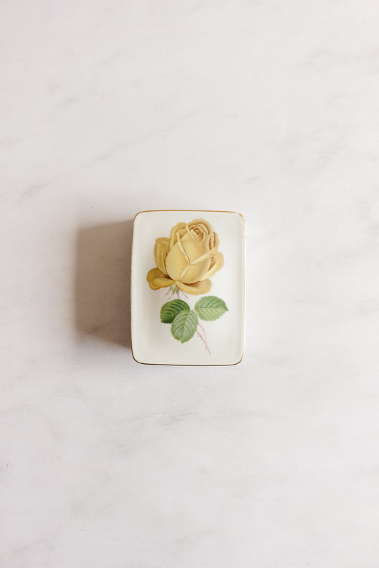 midcentury German porcelain trinket box