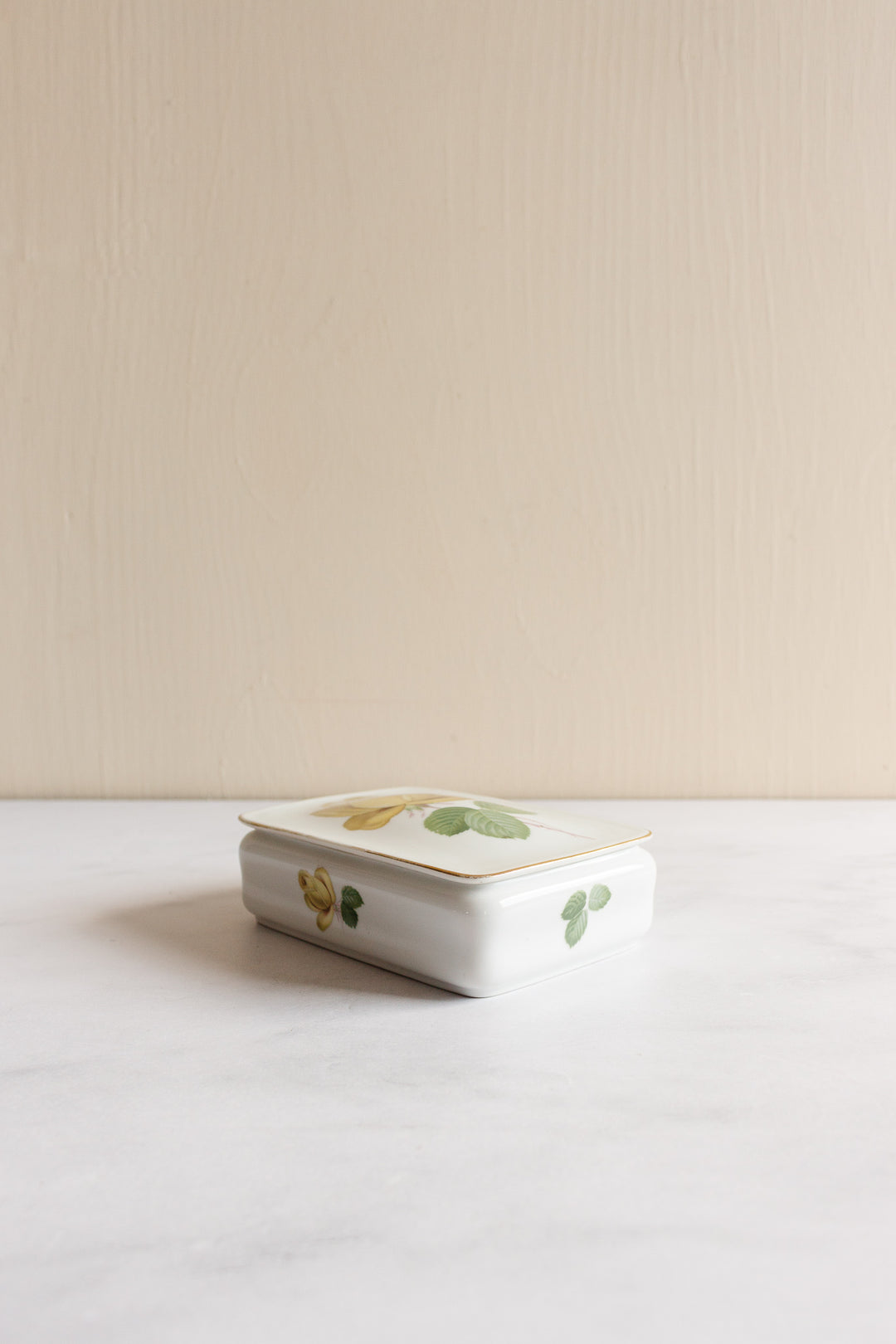 midcentury German porcelain trinket box