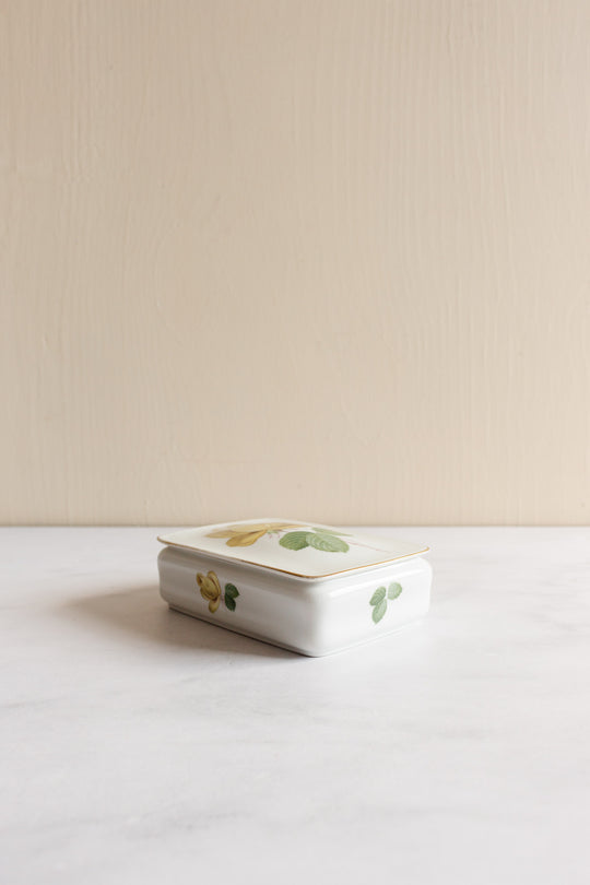 midcentury German porcelain trinket box