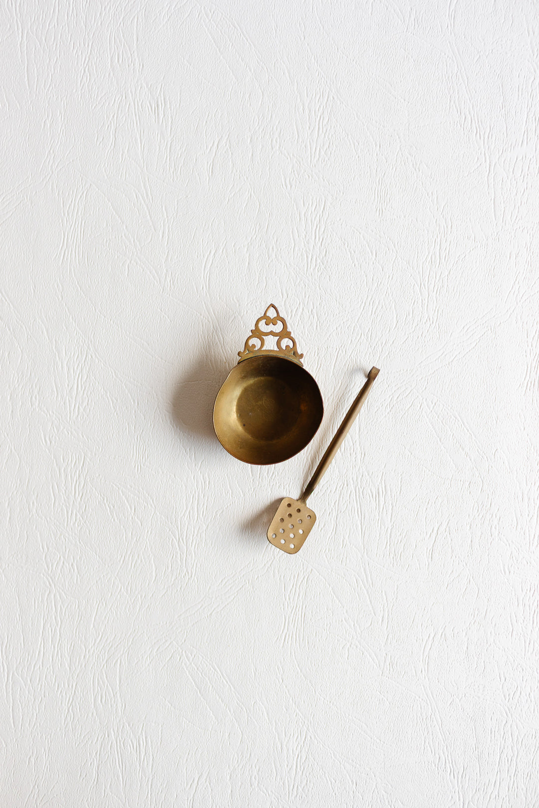 antique french brass porridger