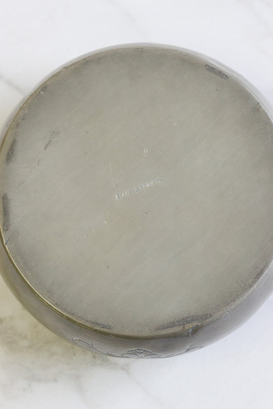 french art nouveau pewter lidded keepsake box