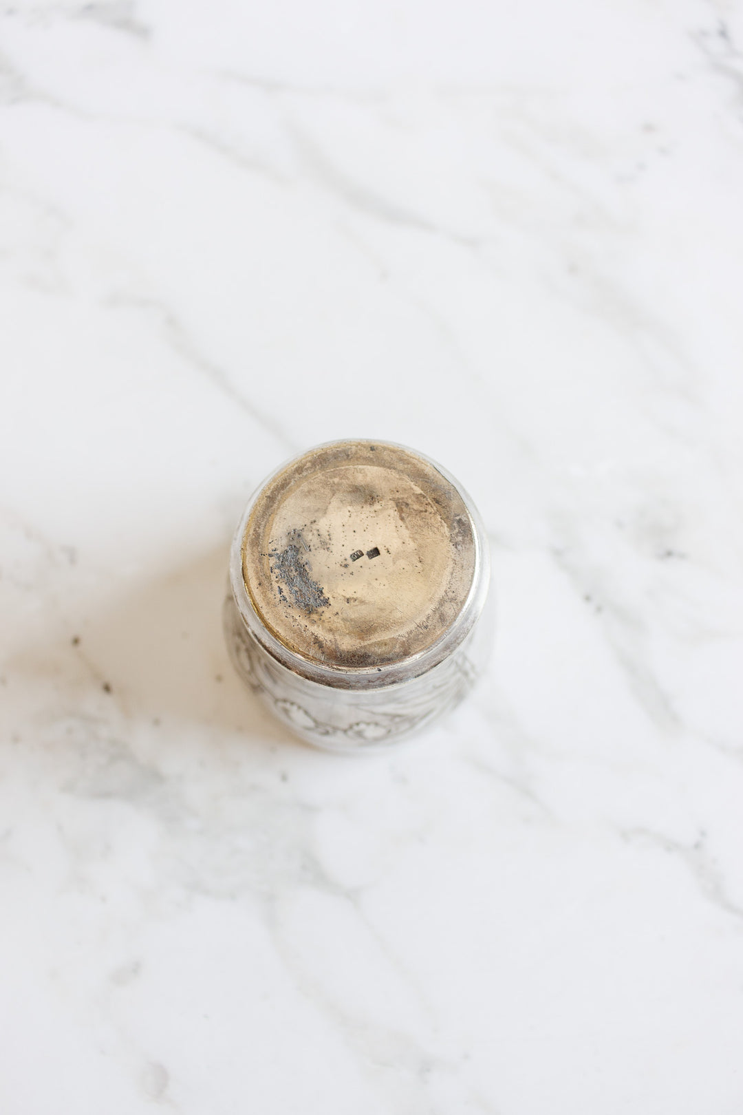 antique french silverplated christening cups
