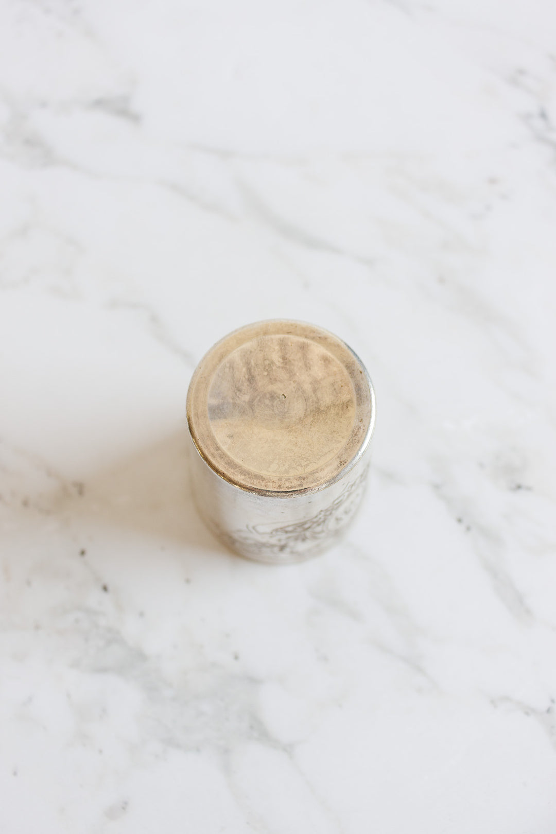 antique french silverplated christening cups
