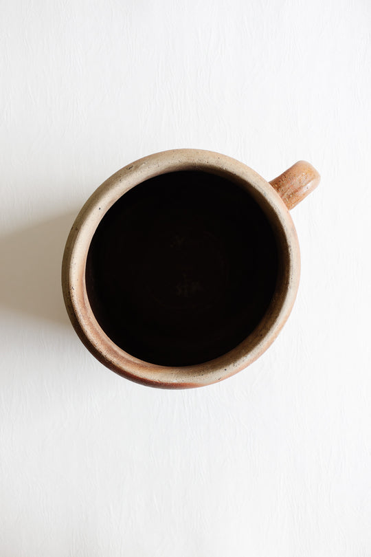 extra large vintage french stoneware confit pot