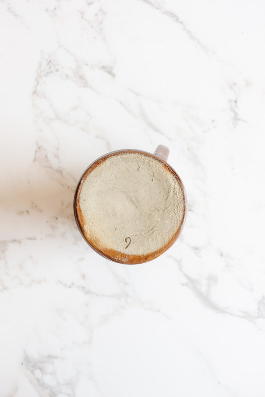 quintessentially French vintage glazed stoneware pitcher