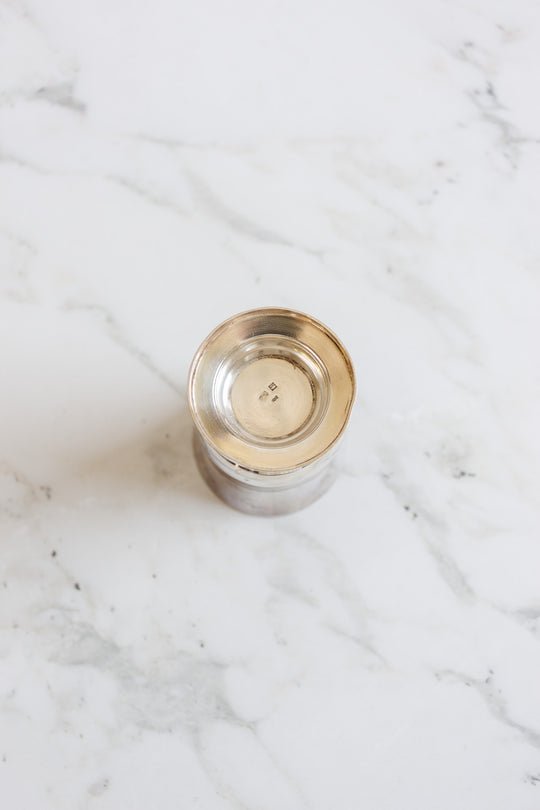 antique french silverplated christening cups