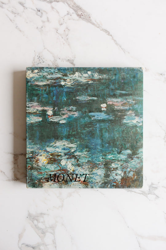 vintage French art book, “monet”