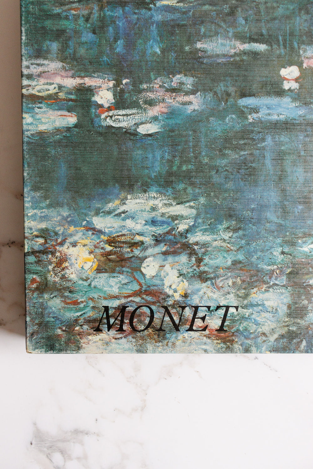 vintage French art book, “monet”