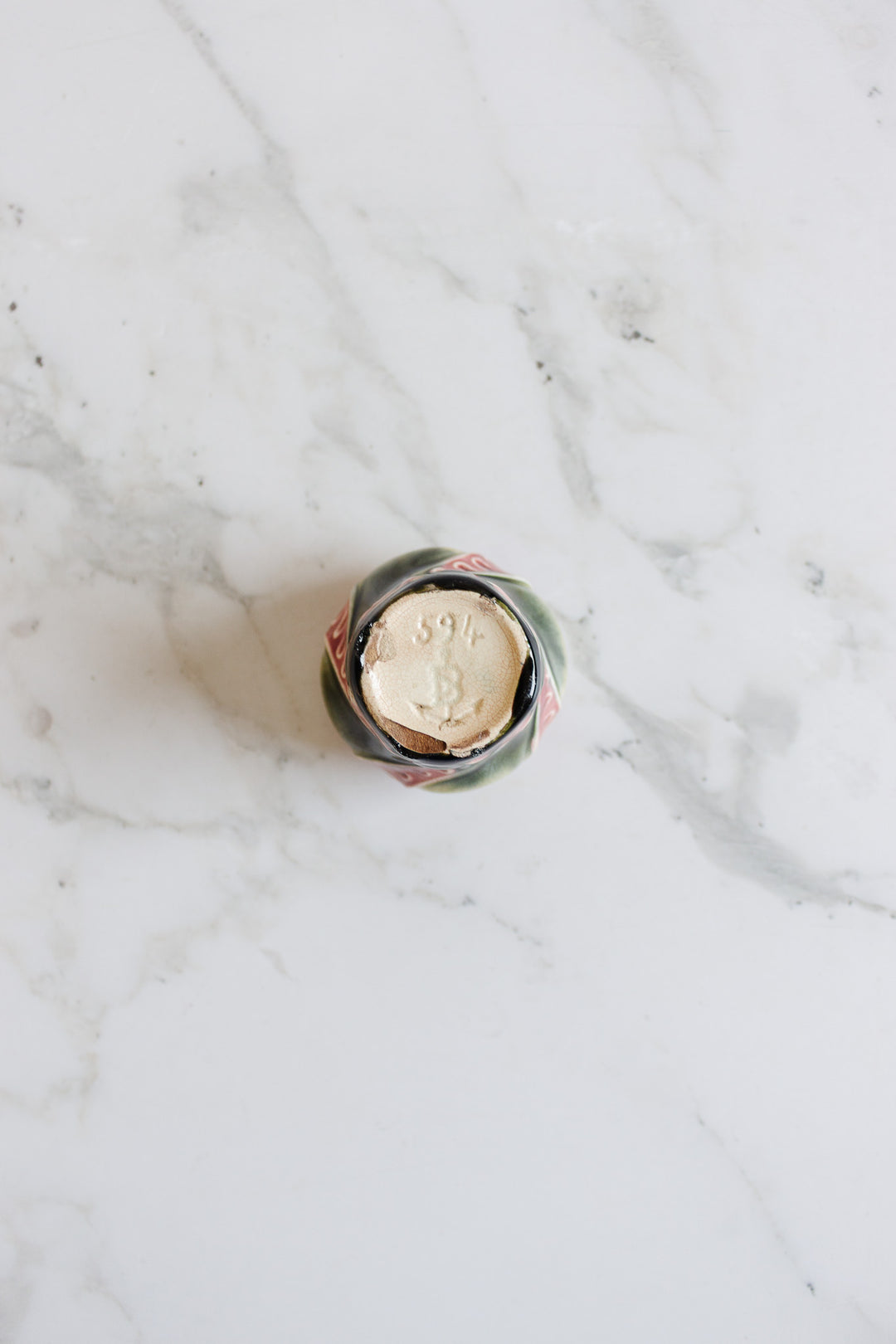 art nouveau hand painted miniature vase